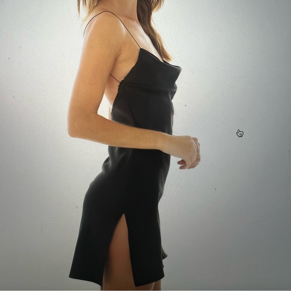 COPY - Are you am I black silk dress